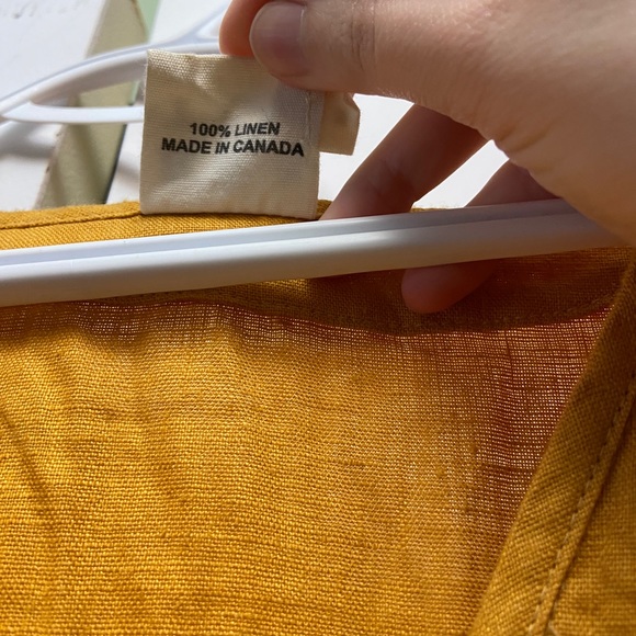 Beaton linen house dress in dandelion - Picture 3 of 6